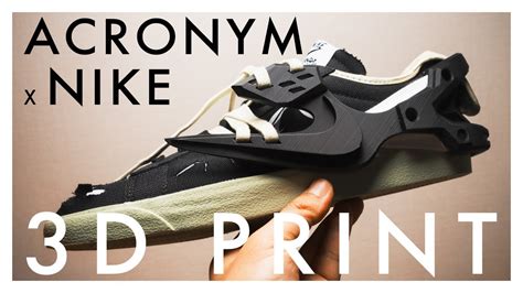 【NIKE × ACRONYM】Blazer Low/3D printed heel clips with